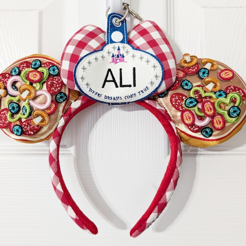 Personalized Disney Cast Member Name Tag Inspired Mickey Ears Holder